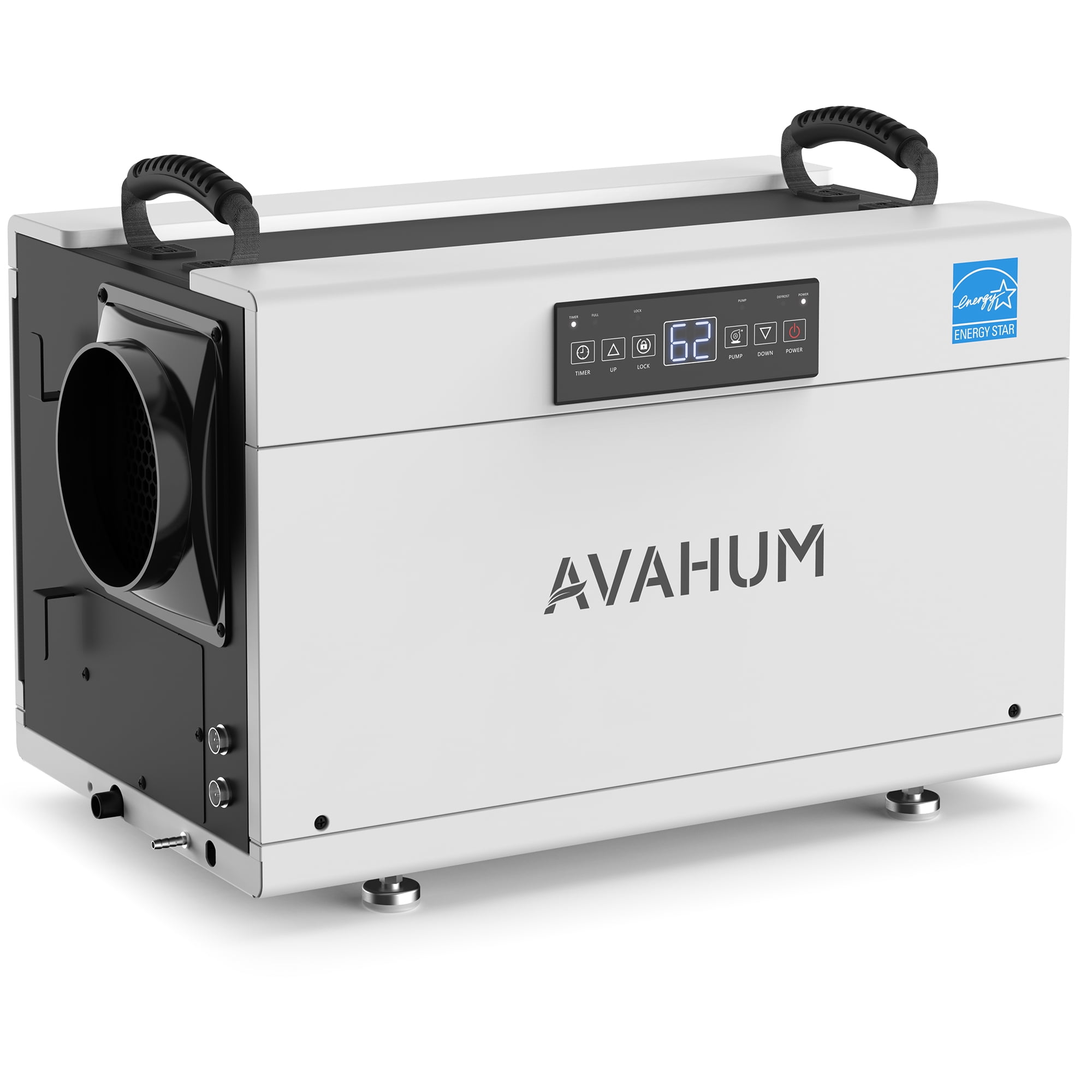 AVAHUM 155 Pints Energy Star Commercial Dehumidifier with Pump, for 4,500 sq. ft. Compact Dehumidifier for Crawl Spaces and Basements