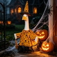 thumbnail image 6 of Halloween Porch Goose Outfits Witch Hat,Goose Outfit Clothes for 23 in Cement Porch Goose Clothes for Yard Lawn Garden Patio Decoration, 6 of 8