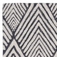 thumbnail image 5 of SAFAVIEH Micro-Loop Horatio Diamond Trellis Wool Runner Rug, Charcoal/Ivory, 2'6" x 9', 5 of 7