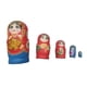 thumbnail image 3 of Juego de muñecas apilables de 5 uds., figuras de muñecas rusas anidadas, juguetes para niños, manualidades de dibujos animados, Matryoshka pintada a Rojo, 3 of 7