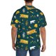 thumbnail image 3 of Balery Camping Camisa Casual de Manga Corta con Botones para Hombre, Texturizada, Estilo Cubano, para Playa, Verano-4X-Large, 3 of 5