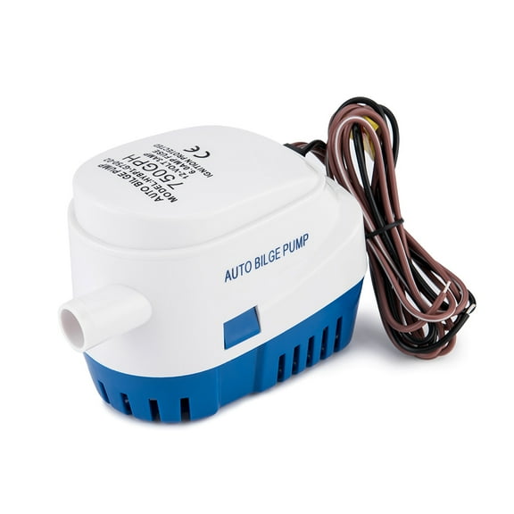 Dontmiss Automatic Submersible small Boat Bilge Pump 12v 750gph Auto with Float Switch 3/4 inch (19mm) Outlet Dia