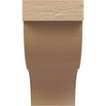 thumbnail image 2 of 2"W x 4"D x 4"H Classic Garner Rough Cedar Woodgrain TimberThane Corbel, Primed Tan, 2 of 6