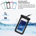 thumbnail image 3 of fastboy Pack of 3 Universal Waterproof Mobile Phone Case Surfing Kayaking Rowing Underwater Diving Water Sports Bag Cover Blue, 3 of 6