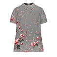 thumbnail image 4 of Womens White Tunic Tops Dressy Casual Womens V Neck T Shirts Loose Fit Try Before You Buy Womens Clothing, 4 of 5