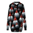 thumbnail image 5 of Women's Winter Dresses Fashion Women Christmas Prints Letter Print Hooded Pockets Sweatshirt Dress, Fall and Winter Comfortable Dress with Festive Design,Red,M, 5 of 6