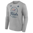 thumbnail image 2 of Men's Fanatics  Heather Gray Oklahoma City Thunder 2025 Western Conference Champions Locker Room Long Sleeve T-Shirt, 2 of 3