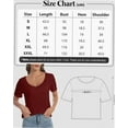 thumbnail image 3 of Women's Lightweight Short Sleeve V-Neck T-Shirt - Loose Fit Casual Summer Top, 3 of 6