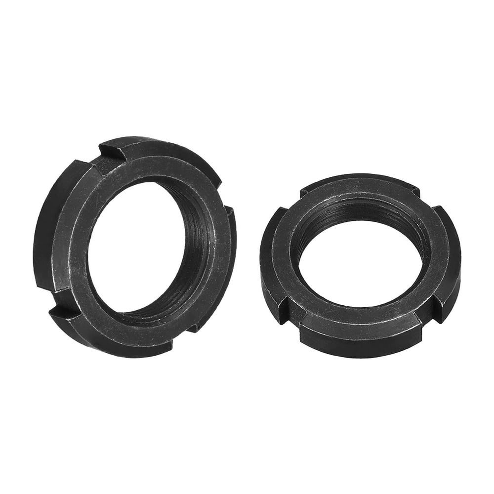 M27x1.5mm Retaining FourSlot Slotted Round Nuts 2 Pcs