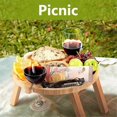 thumbnail image 4 of Portable Wine Table, Outdoor Folding Wine Picnic Table,Camping, Beach, 4 of 4