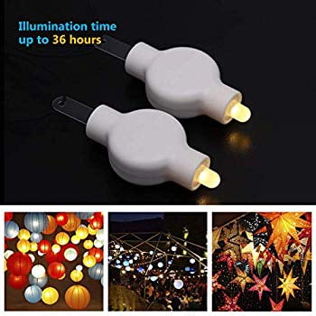 String And Balloon Lanterns Mini LED Hanging Lantern Lights for Paper Lanterns Balloons 10 Packs Waterproof Battery Operated for Easter Party Wedding Home Decoration Warm White ()