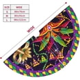thumbnail image 3 of Mardi Gras Christmas Tree Skirt 48" for Xmas Halloween New Year Holiday Party Home Tree Mat Decor Ornaments Decoration, 3 of 6