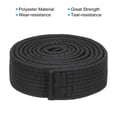 thumbnail image 3 of Uxcell Polyester Taekwondo Colored Ranking Belt For Practitioners Black 1.57"x6.5', 3 of 5