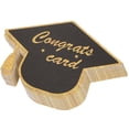 thumbnail image 1 of OULII 30Pcs Handwriting Friendly Black Graduation Cap Greeting Cards for Party Invitations, 1 of 8