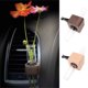 thumbnail image 1 of Porta Flores de Madera Maciza para Rejilla de Ventilación de Coche | Jarrón para Aromaterapia y Botella Vacía | Adorno Decorativo Único | Instalación Fácil para Flores Frescas o Secas | 1 Pieza, 1 of 4