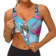 thumbnail image 3 of Fotbe Beach Flamingo Trio Sujetador Deportivo Largo sin Aros para Mujer con Almohadillas y Soporte Medio, Transpirable y Absorbente, Camiseta Tipo Chaleco o Tank Top-Large, 3 of 8