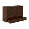 thumbnail image 3 of AFI Dakota Queen Wood Murphy Bed Chest with Storage Drawer and Built-in Charger, Barnwood, 3 of 6