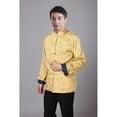 thumbnail image 1 of Costume pour Hommes Traditionnel Chinois en Satin Hanfu Hauts Cardigan à Manches Longues Veste de Performance à Simple Boutonnage, 1 of 8