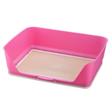 UPC: 0803840600344 | Richell 60034 PAW TRAX Splash Free Potty Pad Tray – Pink