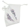 thumbnail image 2 of Butterflies Fabric Pouch Set of 2, Various Different Wings Feminine Companionship Funny Animal Print, Small Drawstring Bag for Toiletries Masks and Favors, 9" x 6", Blue Purple Pink, by Ambesonne, 2 of 2