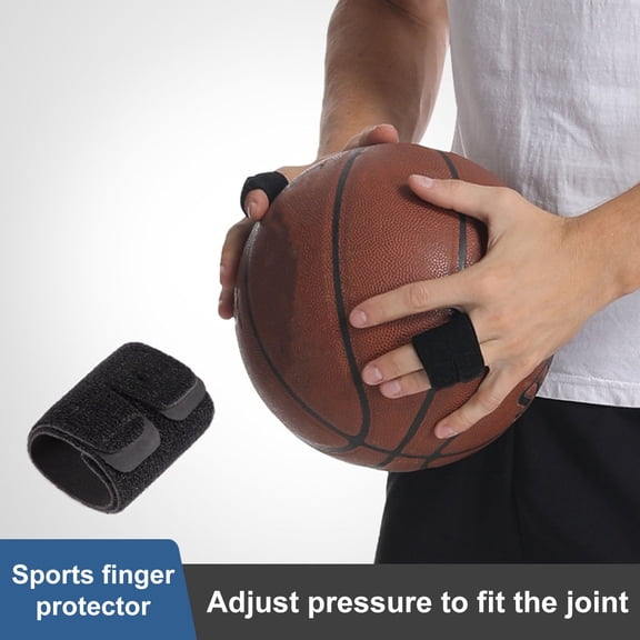 sunsanly Outdoor Sports Finger Sleeves Protectors with Fastener Tape Super Soft Breathable Compression Elastic Adjustable Finger Wraps Straps
