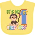 thumbnail image 3 of Inktastic Monkey First Birthday Boys or Girls Baby Bib, 3 of 4