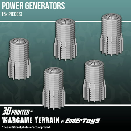 Power Generators, Terrain Scenery for Tabletop 28mm Miniatures Wargame, 3D Printed and Paintable,