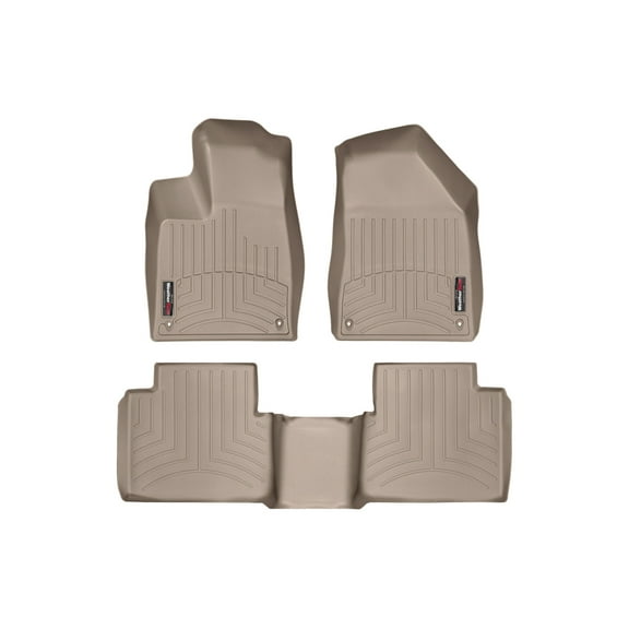 WeatherTech Custom Fit FloorLiners compatible with 2015-2017 Chrysler 200 - 1st & 2nd Row, Tan