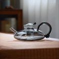 thumbnail image 4 of JIEMUCES Glass Tea Pot Rat Tail Kettle Large Capacity Teapot with Infusers for Loose Tea 18.5oz High Borosilicate Filtration Teapot, 4 of 7