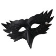 thumbnail image 3 of Máscara de Máscara de águila Máscara de graduación Novedad Máscara de media cara Cosplay para club Halloween Juego de rol Cumpleaños Boda Negro, 3 of 8