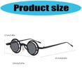 thumbnail image 5 of Weflink Round Metal Frame Sunglasses Retros Trendy Light weight Sunglasses with Sun Protecting for Outdoor Activity, 5 of 20