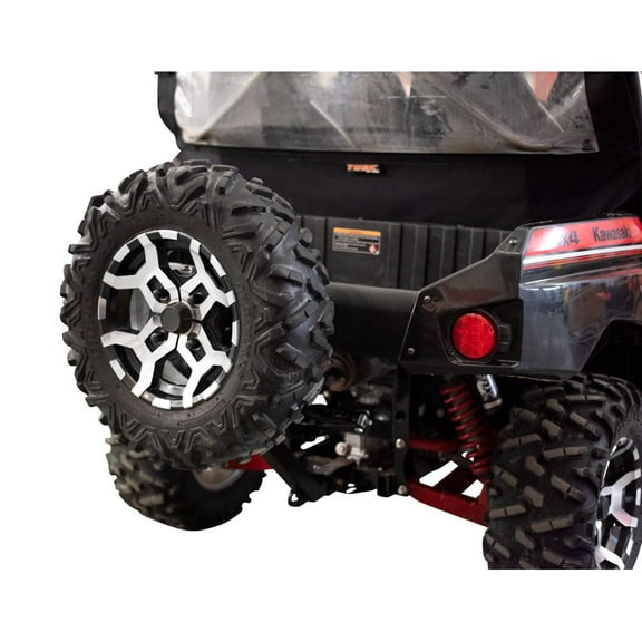 Tusk Hitch Mounted Spare Tire Carrier Compatible with Kawasaki Teryx4 800 2014-2025