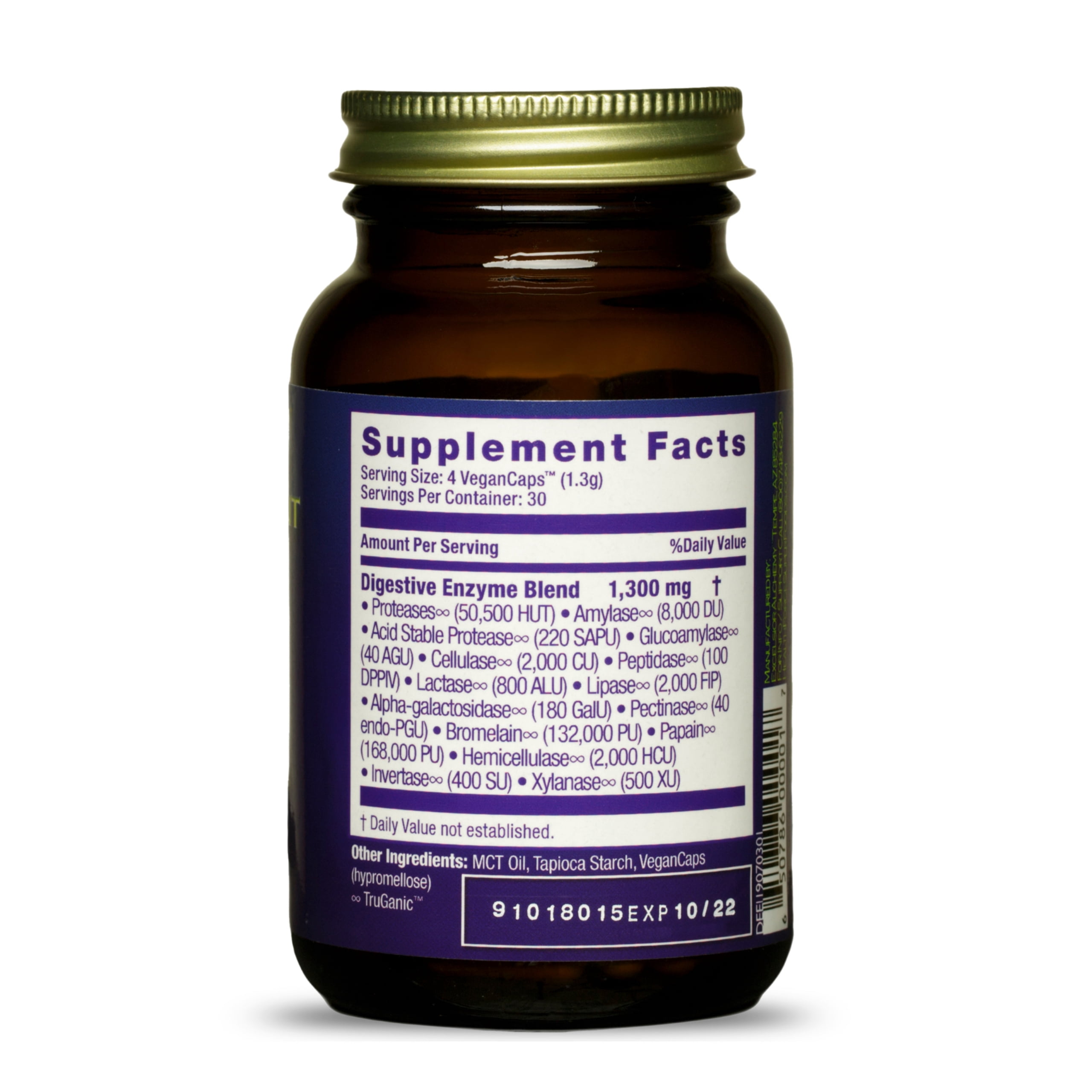 Digestion Enhancement Enzymes - 120 VeganCaps
