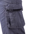 thumbnail image 5 of BRGZLK Men Cargo Sports Shorts Multi Pocket Zipper Summer Solid Color Cropped Cotton Outdoor Casual Loose Fit Shorts, 5 of 5