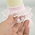 thumbnail image 3 of KAWELL 5 Pairs Toddler Baby Girls Ruffle Lace Socks Cotton Frilly Ankle Soft Dress children Princess Socks 2-15T, 3 of 7