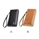 thumbnail image 3 of Sonducket Cartera larga con cremallera para hombre, bolsa de crédito, monedero, tarjetero, Vertical, antirrobo, gran capacidad para ama de Carteras Negro, 3 of 6