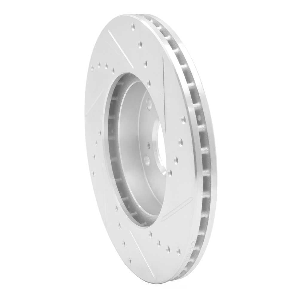 Dynamic Friction Company 631-59042L DFC Brake Rotor - Drilled And Slotted - Silver