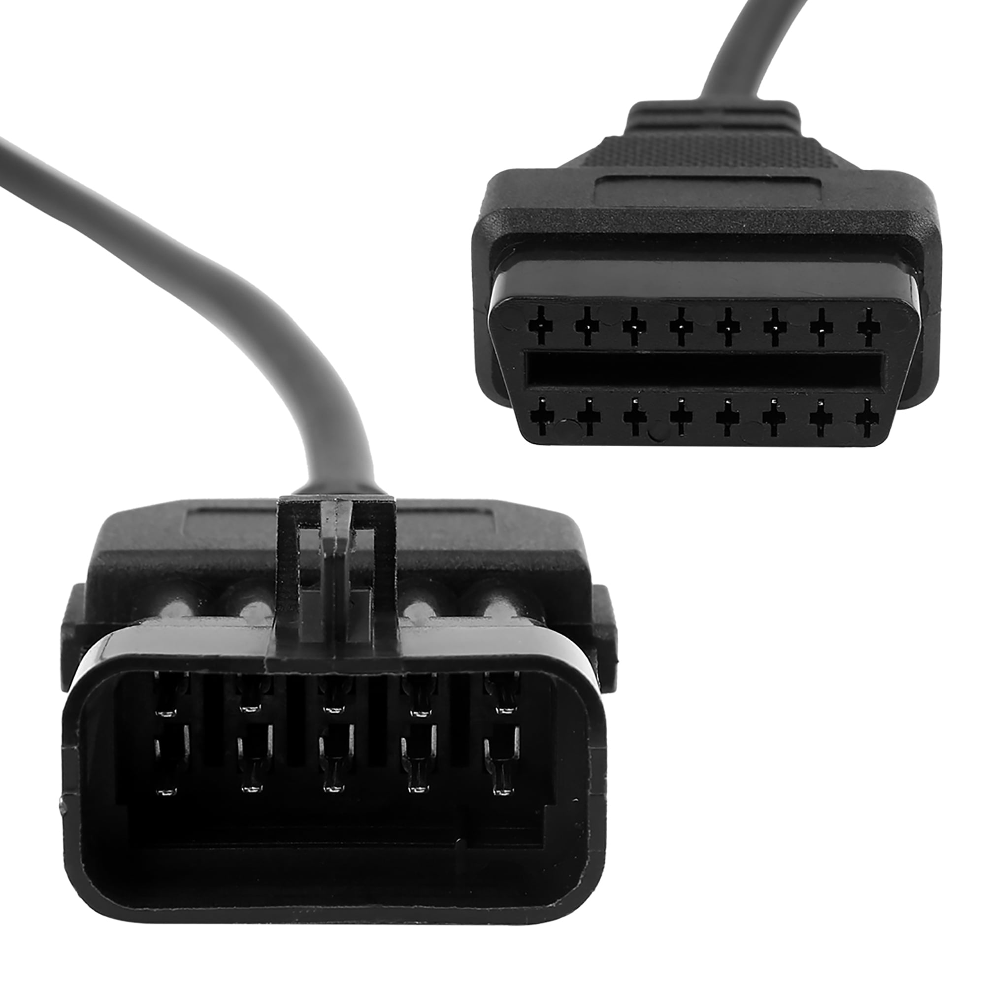 Unique Bargains OBD2 Diagnostic Female Extension Cable for Opel - 10 Pin to 16 Pin 40cm