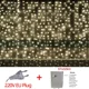 thumbnail image 3 of Decoraciones navideñas de Año Nuevo para el hogar al aire libre Cortina de luces LED impermeables Cadena de carámbanos Guirnalda de calle en la casa Invierno, 3 of 5