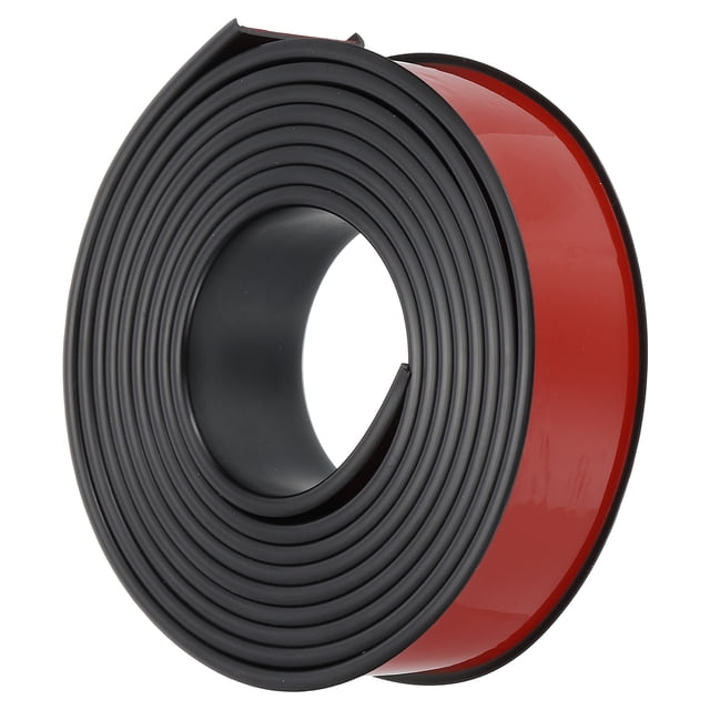 Uxcell TPE U-Shape Edge Banding, 1-9/16 Inch x 9.8ft Self Adhesive Flexible Veneer Edging Trim Edge Protector, Black