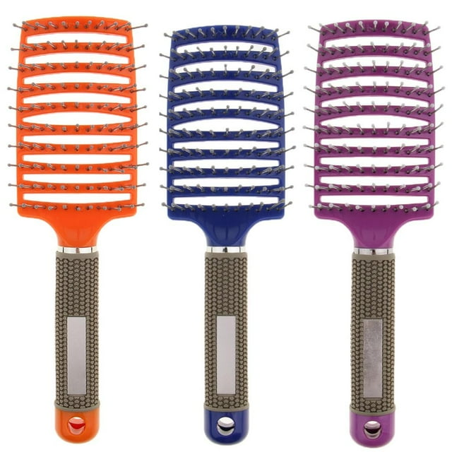 3pcs / Set Cepillo de Ventición para Desenredar Y Peinar El Cabello para