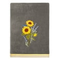 thumbnail image 3 of Linum Home Textiles 100% Turkish Cotton Girasol 3PC Embellished Towel Set, Gray, 3 of 6