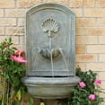 thumbnail image 2 of Sunnydaze Seaside Outdoor Wall Fountain with Electric Pump - 27" H - French Limestone, 2 of 8