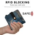 thumbnail image 4 of Small Wallet For Women Bifold Leather Pocket Coin Credit Card Holder With RFID Blocking Stands in The Moon Night, 4 of 6