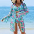 thumbnail image 1 of WILLBEST Traje de Baño Mujer Manga Larga Traje de Baño Dividido Para Mujer Traje de Baño Sexy Bikini, 1 of 8