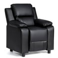 thumbnail image 1 of Costway PU Leather Kids Recliner with Armrest & Headrest Lounge 3 Color, 1 of 10