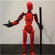 thumbnail image 2 of Figura de Acción de Robot, en 3D con Articulación para Animación Stop Motion Amarillo, 2 of 5