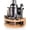 Gray, variant on Stylish Bamboo Stand 12-Piece 25oz Professional Cocktail Shaker Set with Bar Tools and Recipe Booklet in Gold Stainless Steel