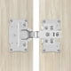 thumbnail image 5 of JShteea Placa Reparación Bisagras Paneles Cajón Puerta Gabinete Kit Hardware Reparación Montaje, 5 of 9