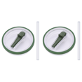 thumbnail image 1 of Tapa Abatible Con Pajita para 40Oz A Prueba Derrames Repuesto (oscuro) Verde, 1 of 9